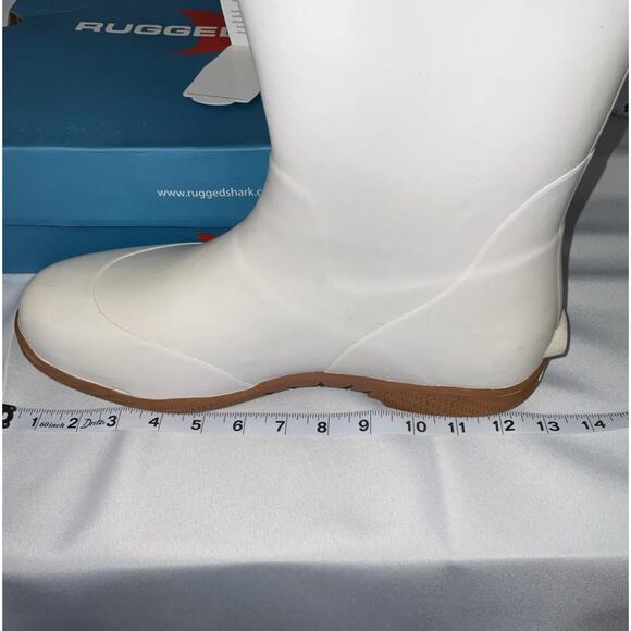 NIB Men "Rugged Shark " Waterproof Deck Boots Color:Great-White US13M - Picture 12 of 16